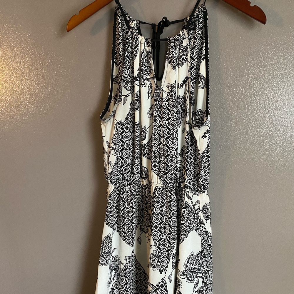 Black and white summer dress